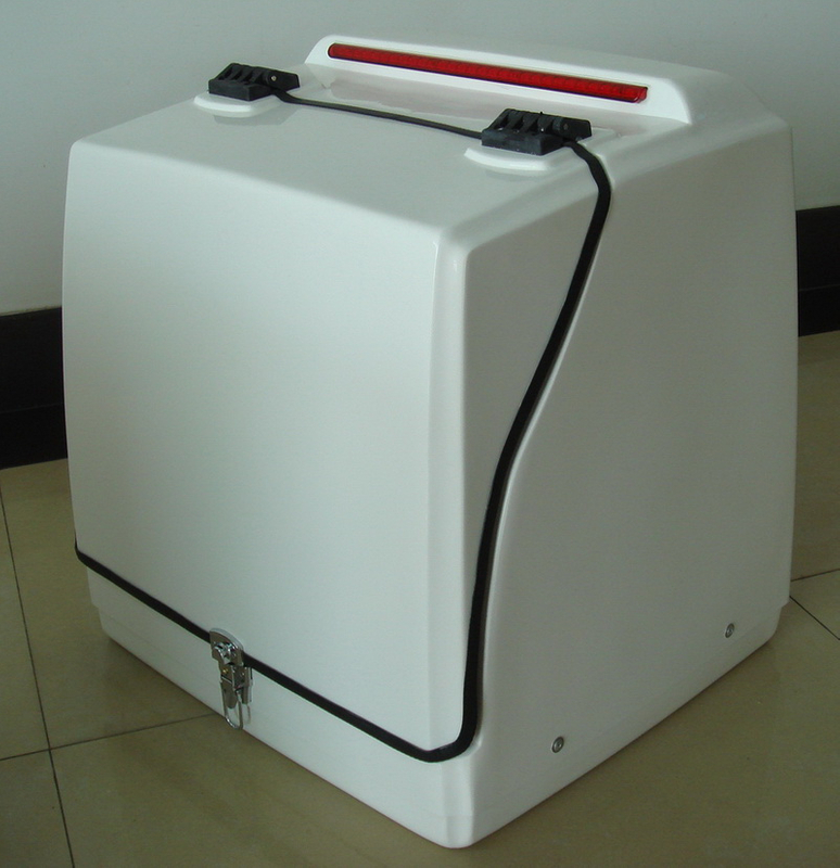 55L white Food fiberglass delivery box from China manufacturer Jianan